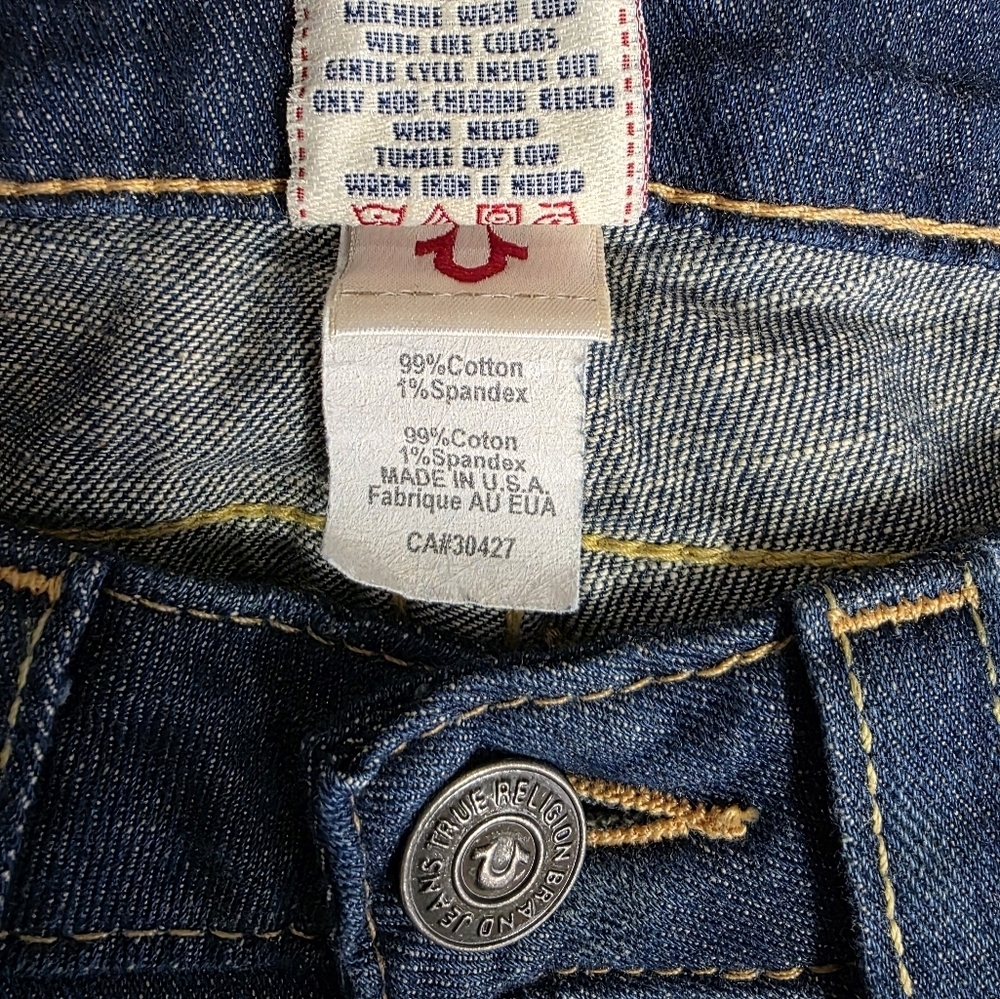 True Religion 2000s Y2k Flared Bell Bottom Women's Denim Jeans Size 28 30427 - Picture 12 of 16